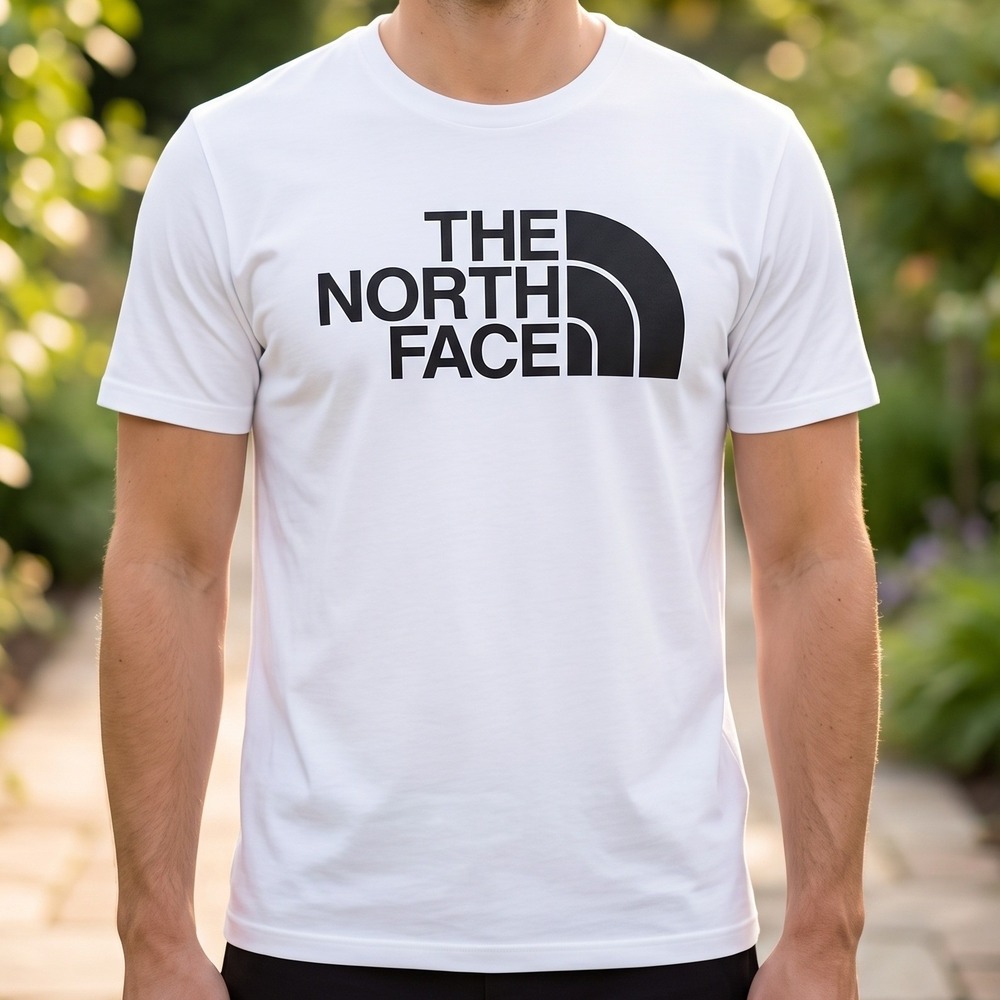 The North Face Mens Graphic Logo Short Sleeve T-Shirt White NF0A3NXF
